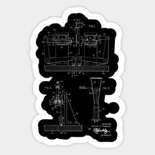 Apparatus for Applying a Getter Material Vintage Patent Hand Drawing Sticker